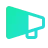 Teal megaphone icon