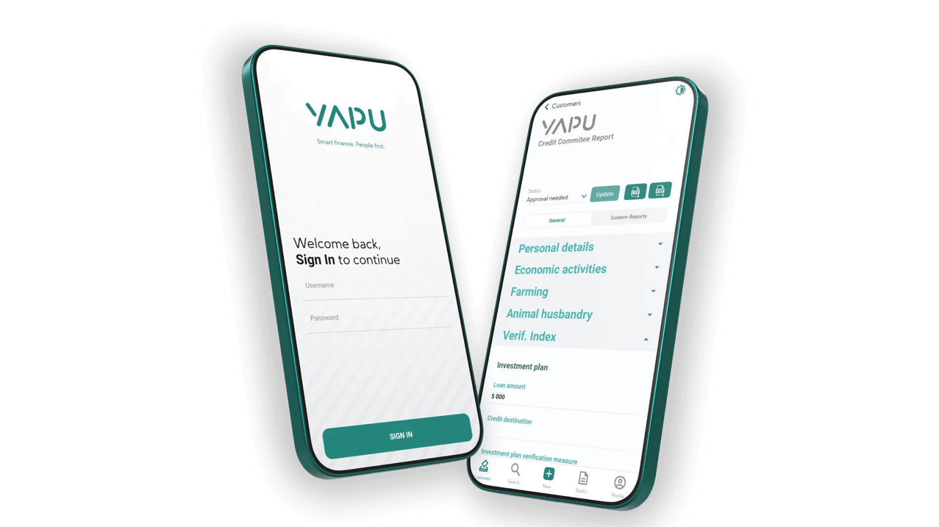 yapu mobil uygulama arayüzü
